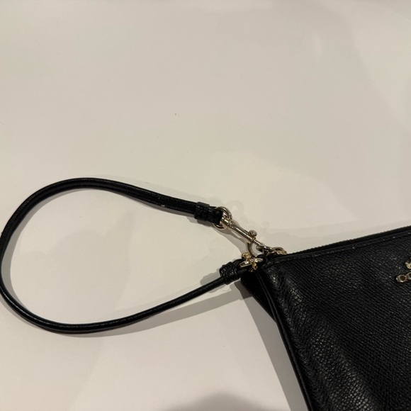 Coach Black Leather Wristlet - Picture 9 of 11